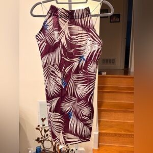Tamik Tropical Leaf Print Dress new with tag size medium - large